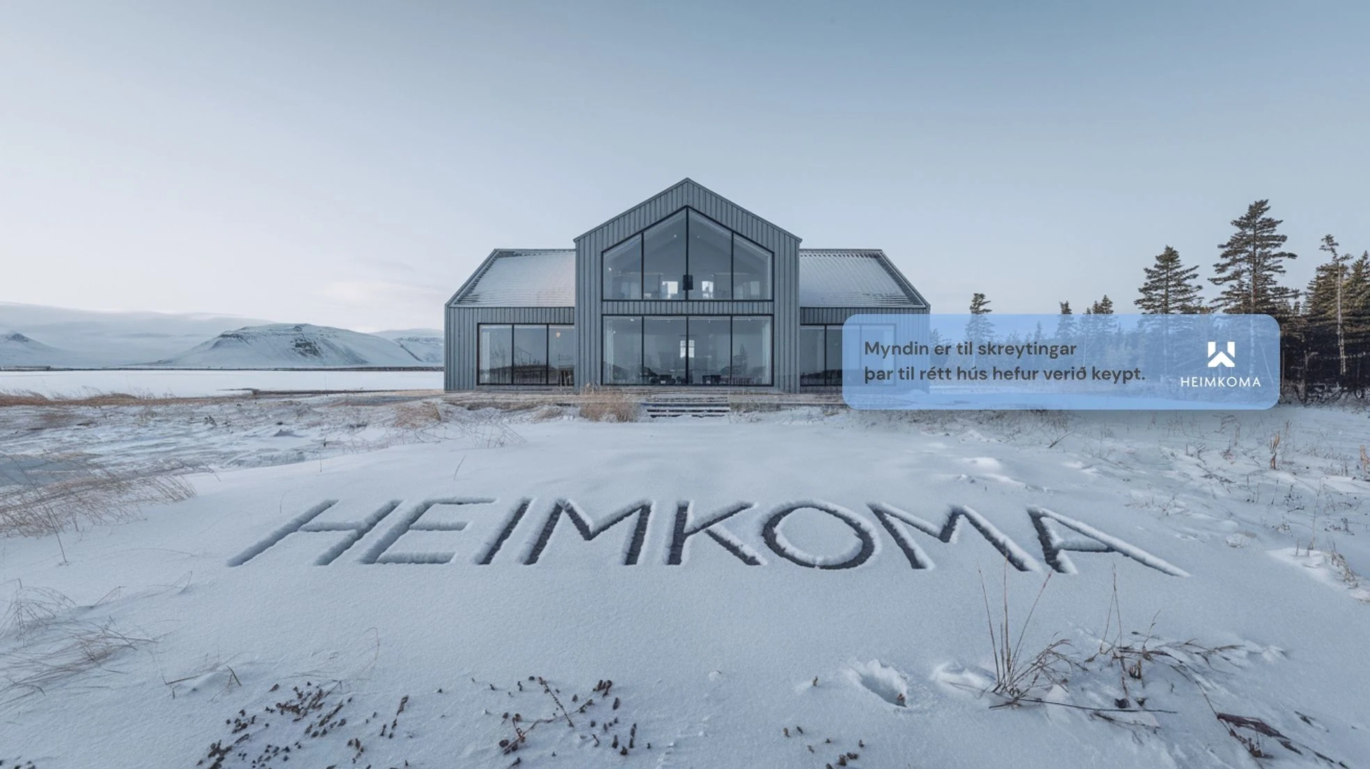 Illustration for the planned South Iceland property
