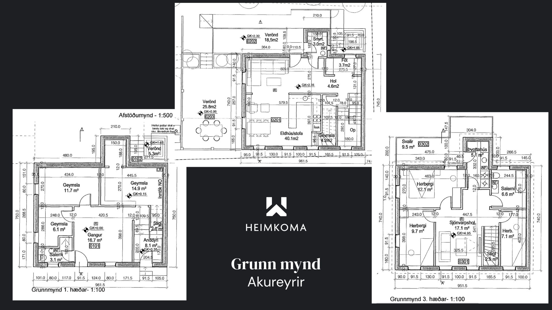 Akureyrir s1h2 grunnmynd af skipulagi